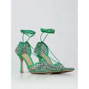 Green Embellished Ankle Strap Pumps EU40 / US10